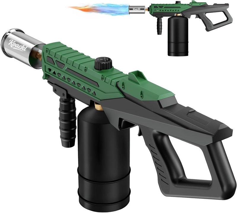 Koackl Propane Torch Gun | Adjustable Flame Thrower Gun | Gas Welding Kits Cooking Torch for BBQ, Searing Steak, Welding, Campfire & Charcoal (Propane Tank Not Included) - Image 1